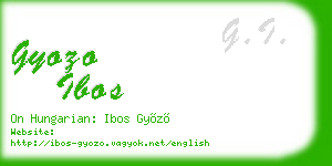 gyozo ibos business card