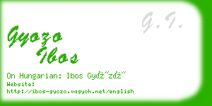 gyozo ibos business card